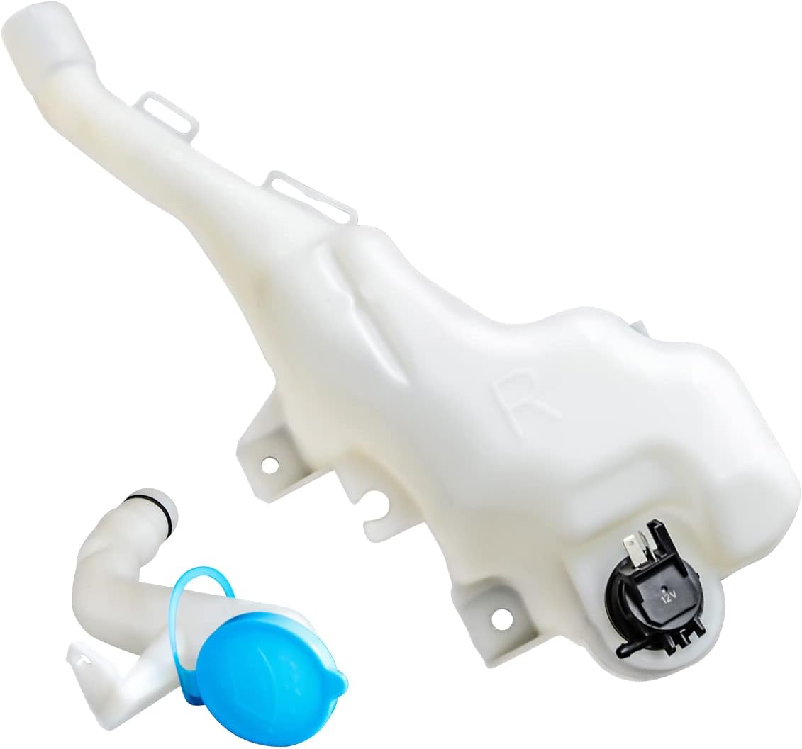 DNA Motoring OEM-WT-HO1288185 Factory Style Windshield Washer Fluid Reservoir w/Cap Tube & Fluid Pump Compatible with 2006-2011 Civic Sedan