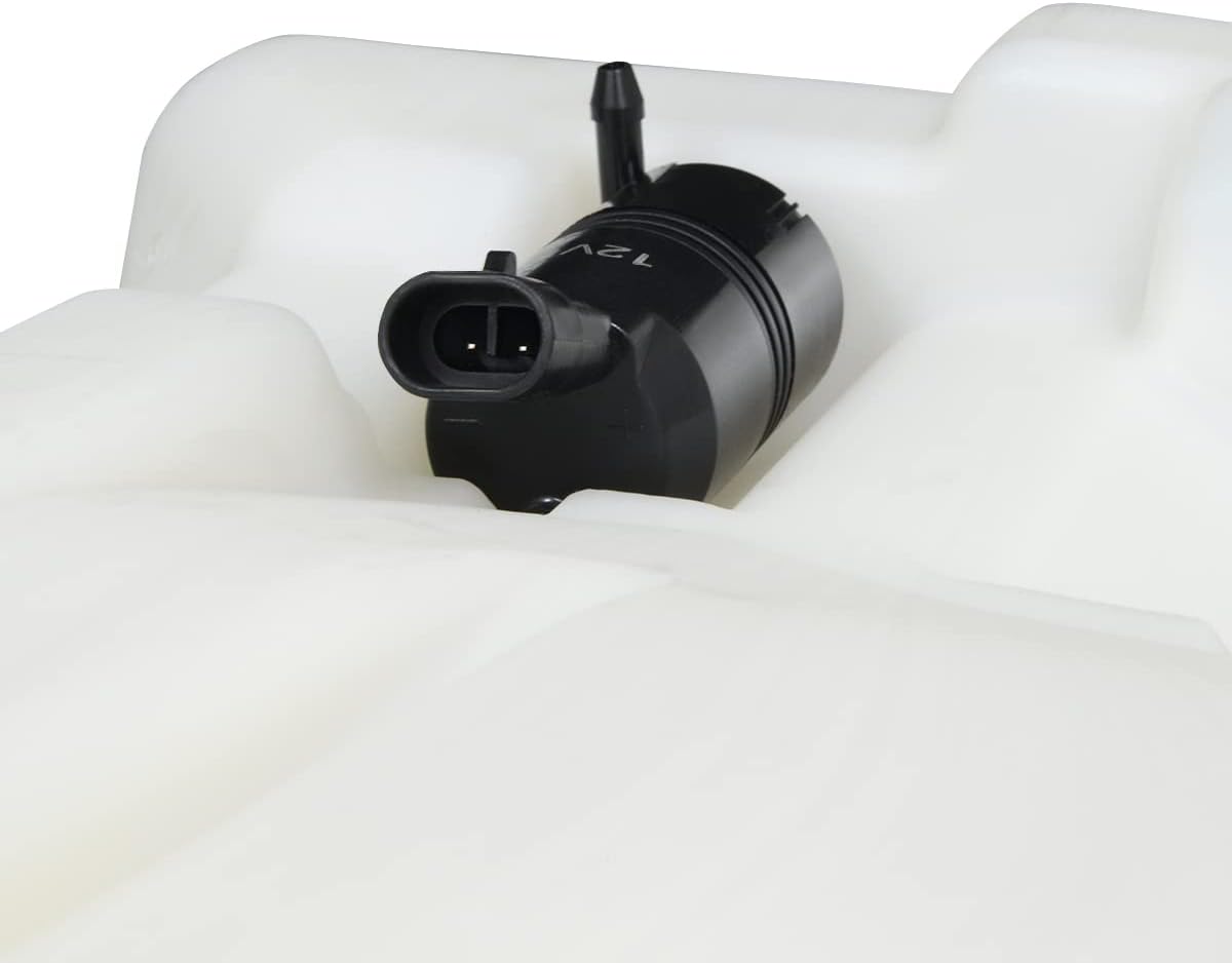 DNA Motoring OEM-WT-GM1288127 OE Style Windshield Washer Fluid Reservoir w/Pump & Cap Compatible with 99-06 Silverado/Sierra 1500 2500