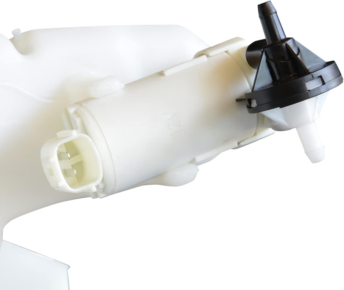 DNA Motoring OEM-WT-MA1288135 Factory Style Windshield Washer Fluid Reservoir Assembly Compatible with 11-14 Mazda 2