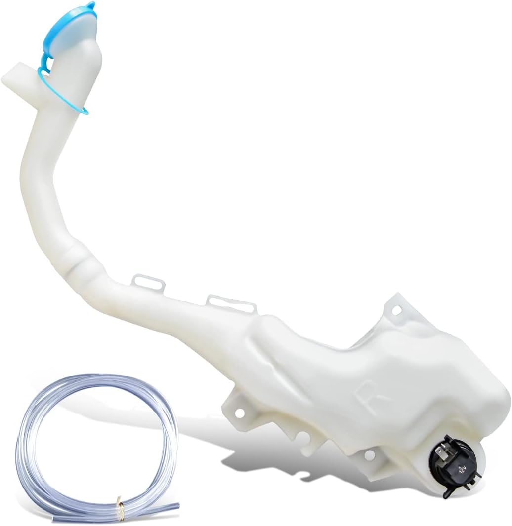 DNA Motoring OEM-WT-HO1288185 Factory Style Windshield Washer Fluid Reservoir w/Cap Tube & Fluid Pump Compatible with 2006-2011 Civic Sedan