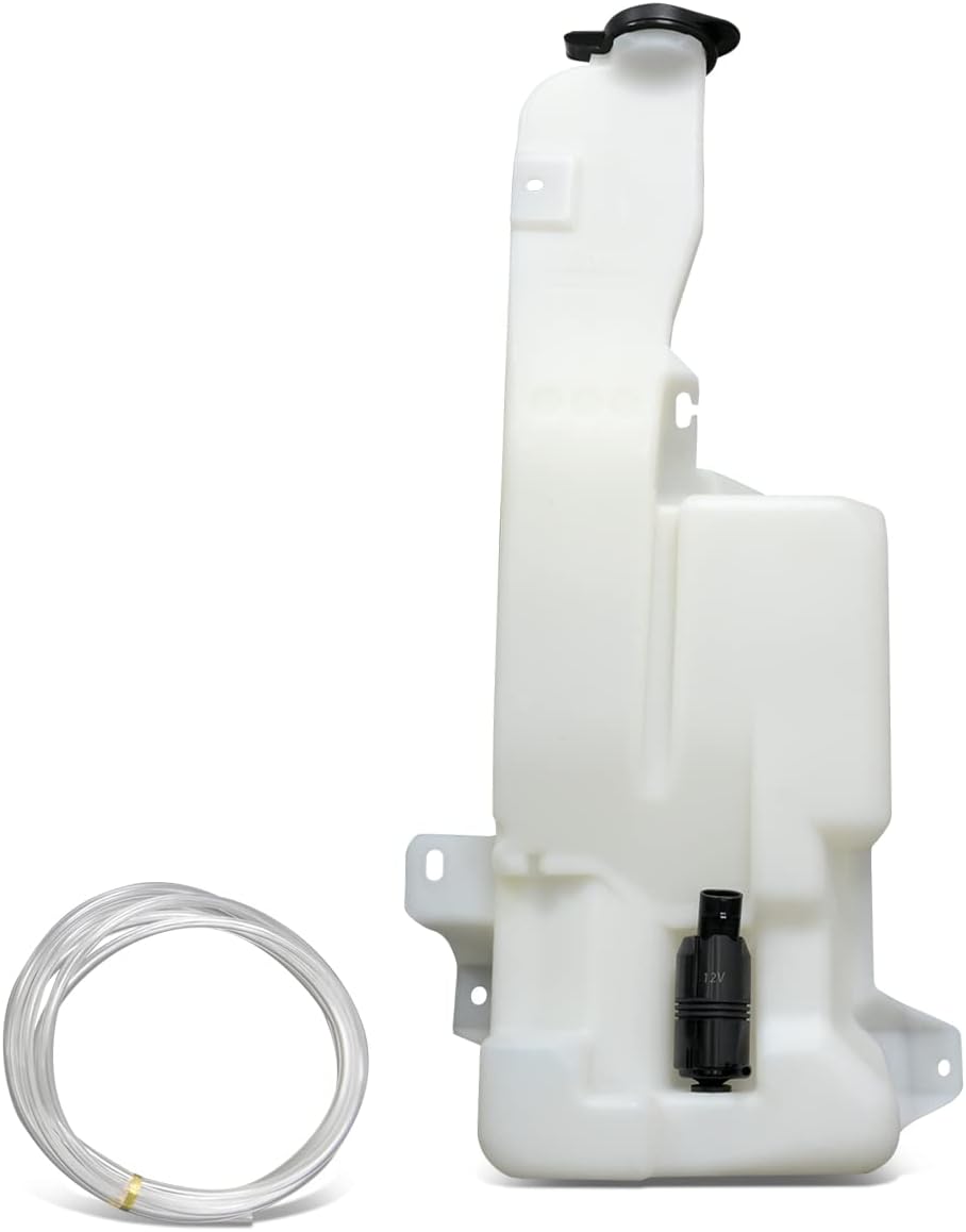 DNA Motoring OEM-WT-GM1288127 OE Style Windshield Washer Fluid Reservoir w/Pump & Cap Compatible with 99-06 Silverado/Sierra 1500 2500