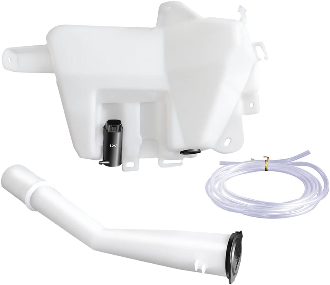 DNA Motoring OEM-WT-TO1288154 Factory Style Windshield Washer Fluid Reservoir W/Cap Tube & Pump Compatible with 2000-2006 Tundra Cold Climate Models