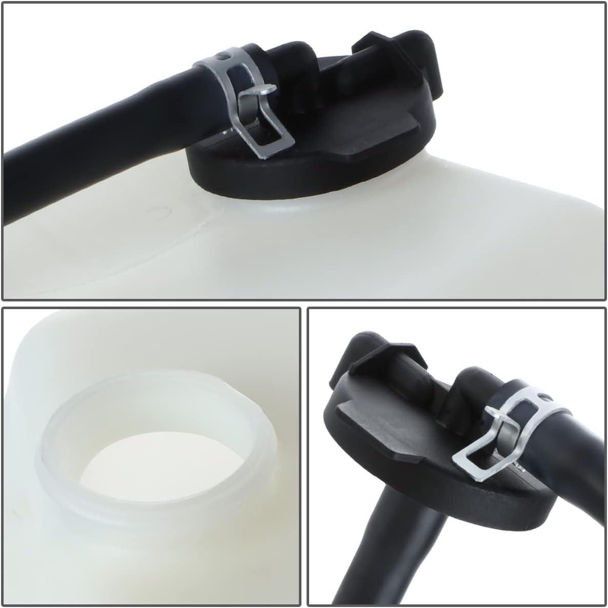 DNA MOTORING OEM-RT-LX3014109 OE Style Coolant Overflow Reservoir Tank w/Cap and Hose Compatible with 01-03 RX300