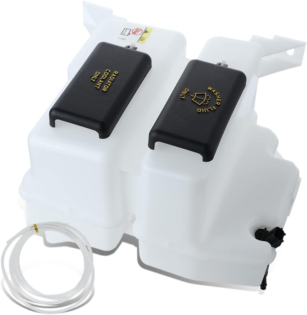 DNA MOTORING OEM-RT-FO1288168 Combination Coolant Overflow Reservoir Tank w/Caps and Hose Compatible with 01-05 Ford Explorer Sport Trac / 01-05 Ranger 2.5L 3.0L 4.0L