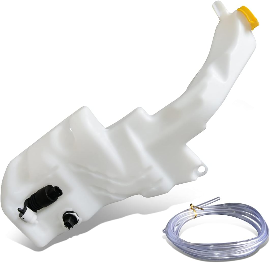 DNA Motoring OEM-WT-CH1288251 Factory Style Windshield Washer Fluid Reservoir w/Pump Cap & Sensor Compatible with 2014-2016 Cherokee