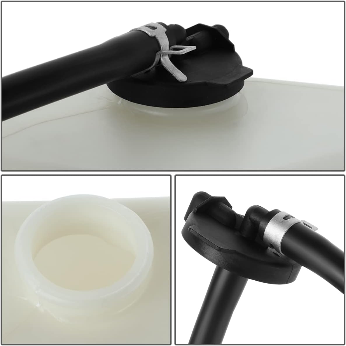 DNA MOTORING OEM-RT-TO3014121 OE Style Coolant Overflow Reservoir Tank w/Cap and Hose Compatible with 2004-2007 Highlander