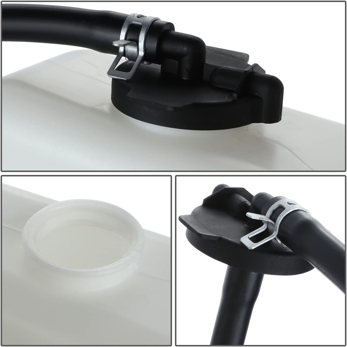 DNA MOTORING OEM-RT-LX3014101 OE Style Coolant Overflow Reservoir Tank w/Cap and Hose Compatible with 91-97 Land Cruiser / 96-97 LX450