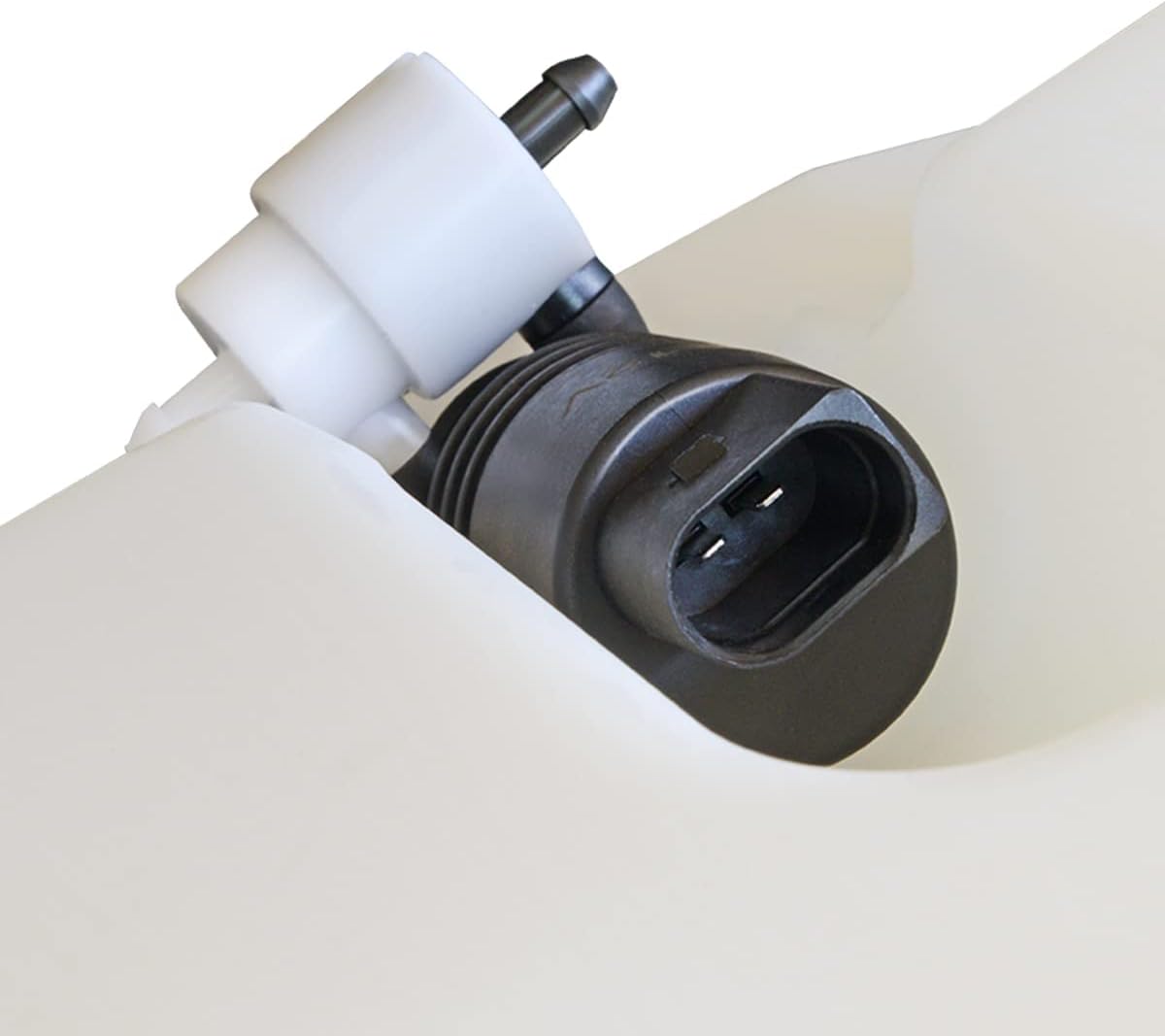 DNA Motoring OEM-WT-VW1288112 Factory Style Windshield Washer Fluid Reservoir w/Pump & Cap Compatible with 1999-2010 Golf / 2001 Jetta