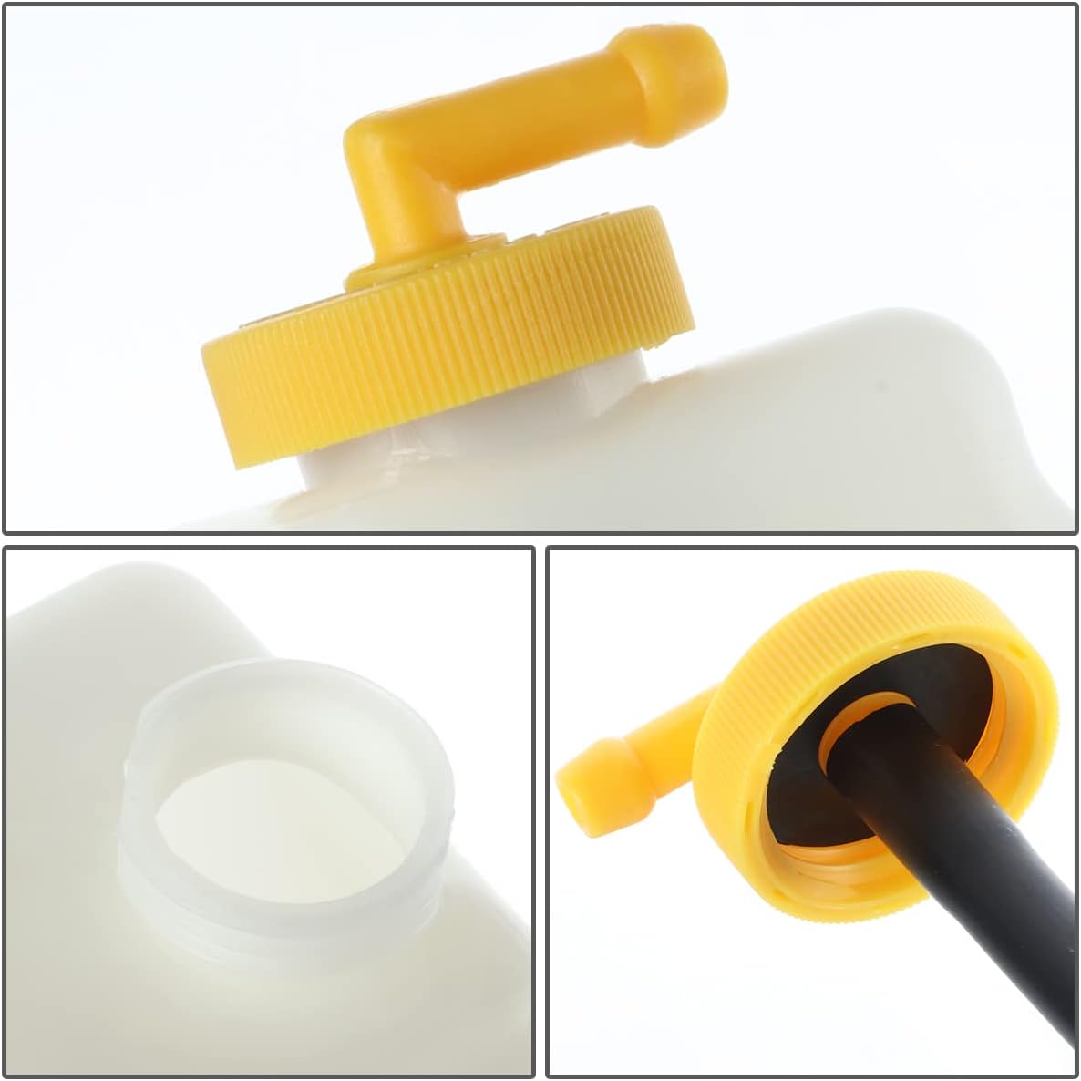 DNA MOTORING OEM-RT-HO3014119 OE Style Coolant Overflow Reservoir Tank w/Cap Compatible with 07-08 Honda Fit