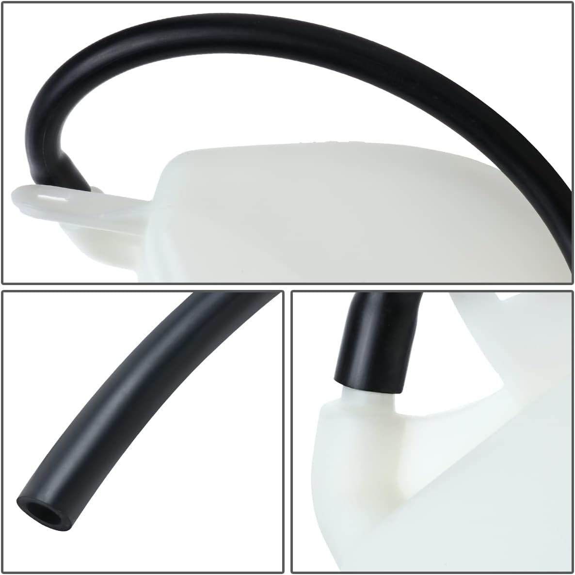 DNA MOTORING OEM-RT-CH3014136 OE Style Coolant Overflow Reservoir Tank w/Cap and Hose Compatible with 11-14 Chrysler 200/07-10 Cirrus / 07-10 Sebring / 08-14 Avenger 2.4L