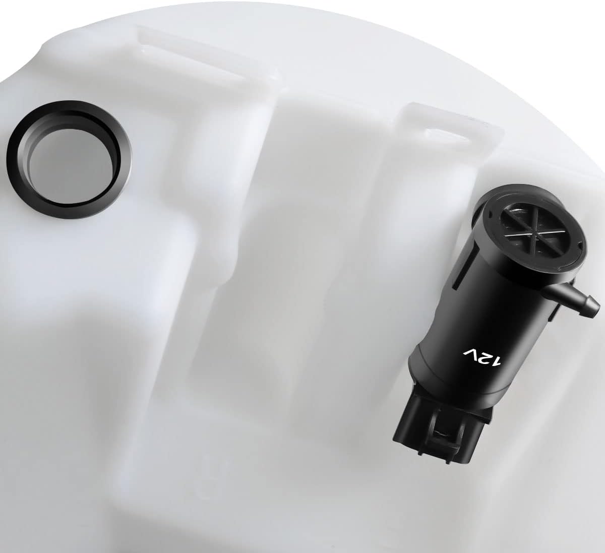 DNA Motoring OEM-WT-TO1288154 Factory Style Windshield Washer Fluid Reservoir W/Cap Tube & Pump Compatible with 2000-2006 Tundra Cold Climate Models