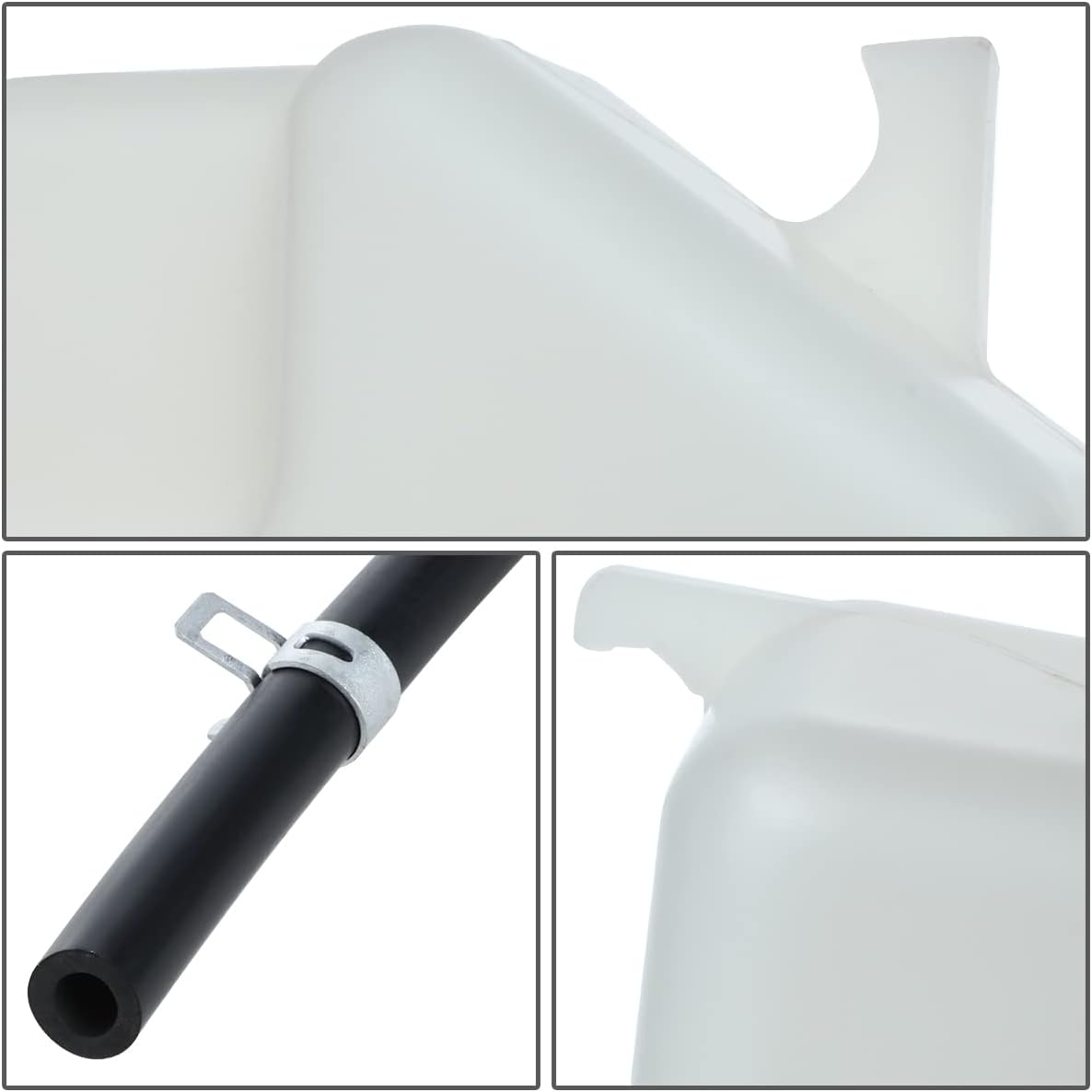DNA MOTORING OEM-RT-LX3014101 OE Style Coolant Overflow Reservoir Tank w/Cap and Hose Compatible with 91-97 Land Cruiser / 96-97 LX450