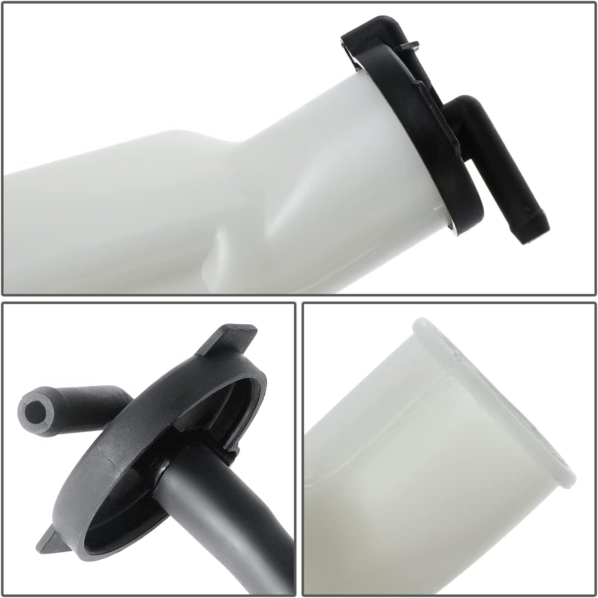 DNA MOTORING OEM-RT-MI3014102 OE Style Coolant Overflow Reservoir Tank w/Cap Compatible with 97-02 Mirage