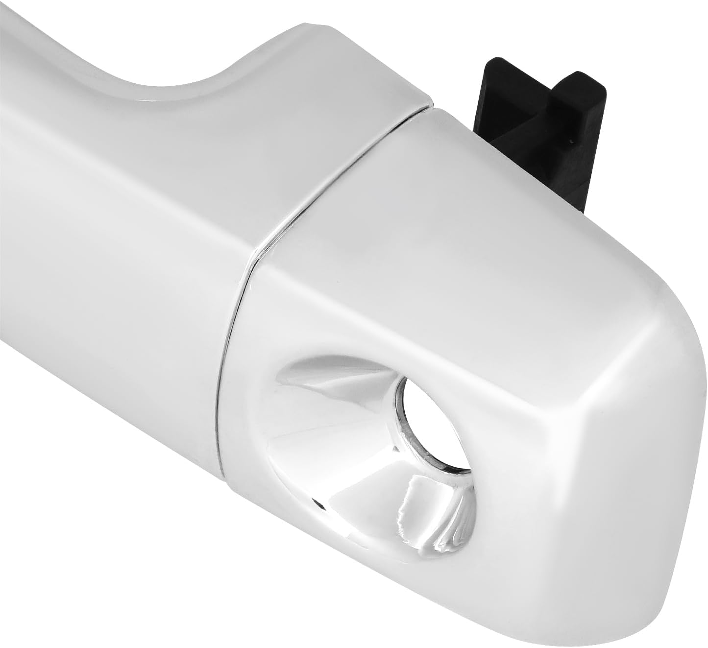 DNA MOTORING Front Driver Outer Door Handle Compatible with 08-19 Sequoia, 07-21 Tundra, w/Keyhole, Chrome, OEM-DHO-01592