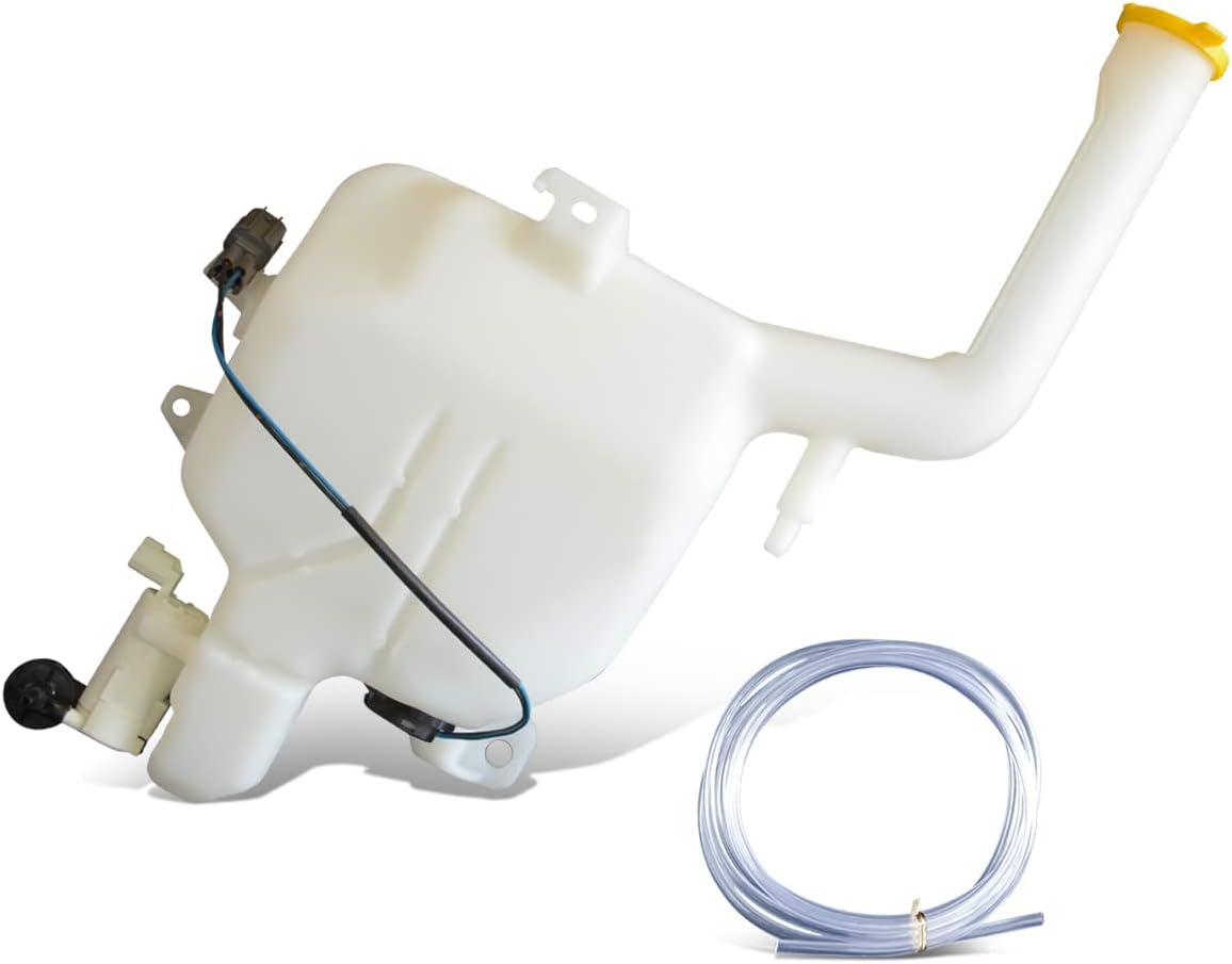DNA Motoring OEM-WT-MA1288135 Factory Style Windshield Washer Fluid Reservoir Assembly Compatible with 11-14 Mazda 2