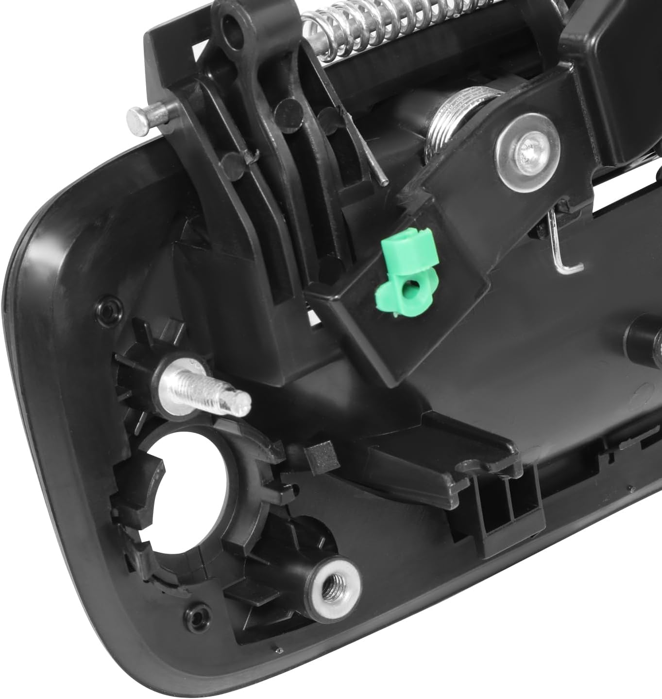 DNA MOTORING Front Driver Outer Door Handle Compatible with 15-18 Chevy City Express, Black, OEM-DHO-01362