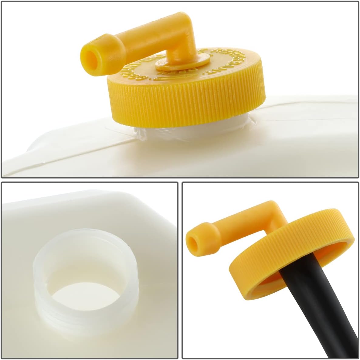 DNA MOTORING OEM-RT-HO3014116 OE Style Coolant Overflow Reservoir Tank w/Cap Compatible with 08-12 Accord / 10-11 Accord Crosstour / 12-15 Crosstour