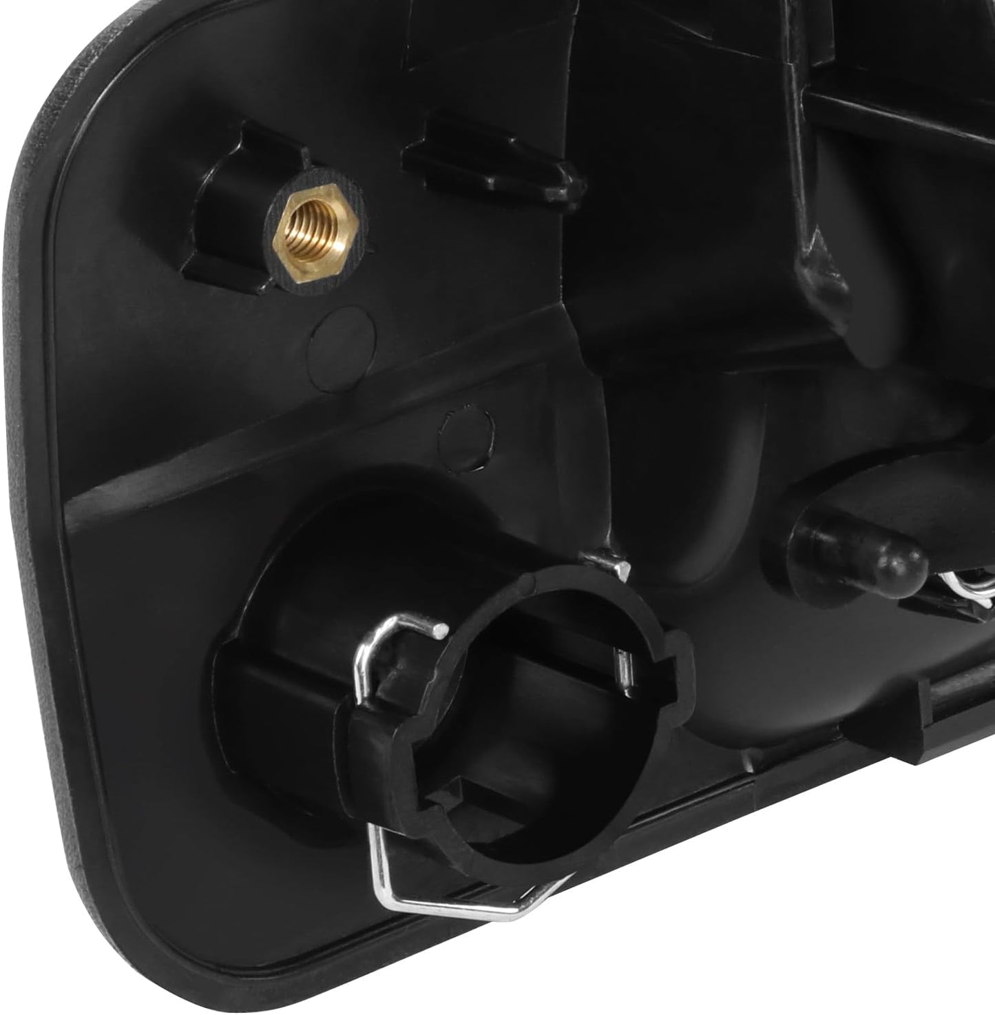 DNA MOTORING Rear Outer Tail Gate Handle Compatible with 07-13 Toyota Tundra w/o Camera Hole,Textured Black, OEM-THO-00190