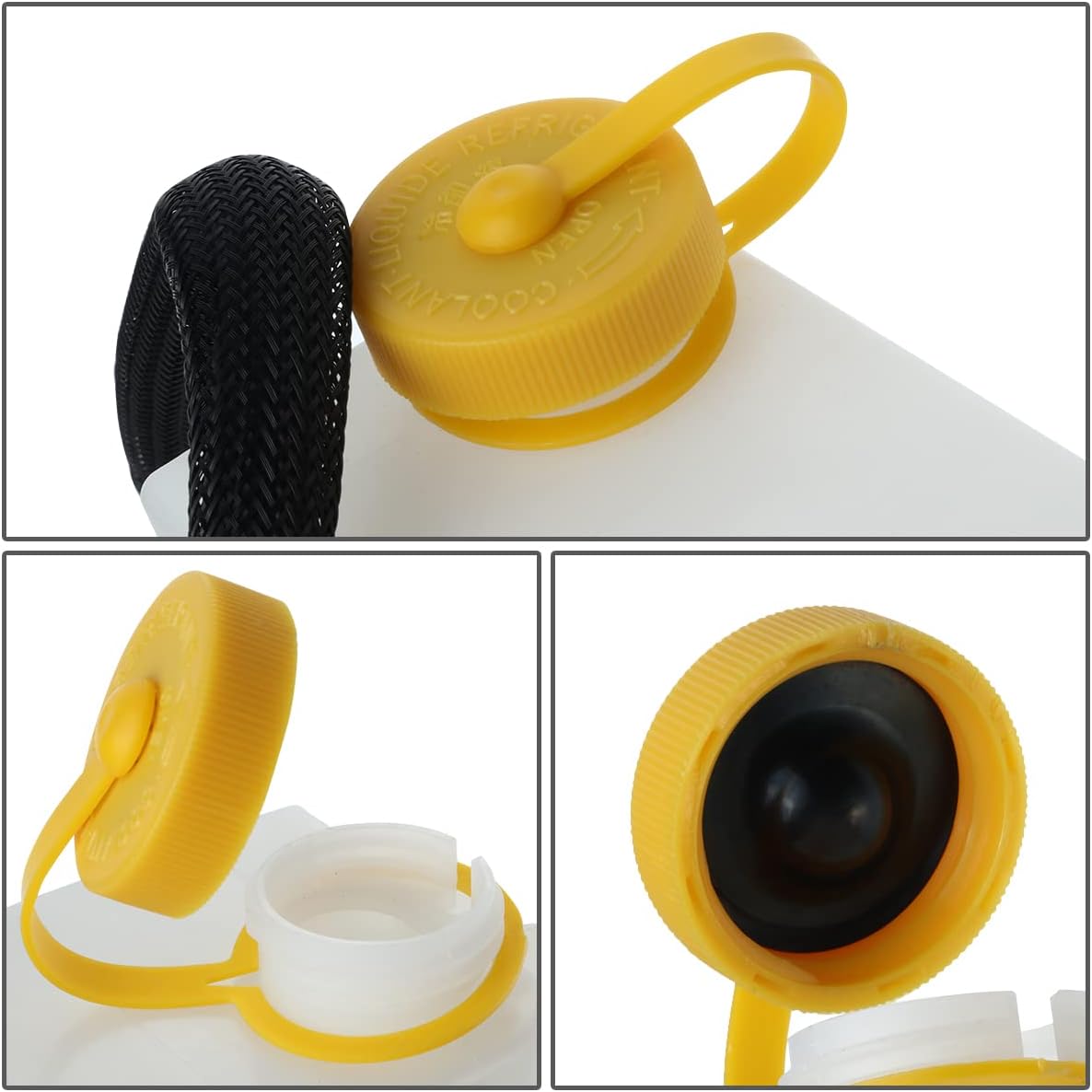 DNA MOTORING OEM-RT-NI3014139 OE Style Coolant Overflow Reservoir Tank w/Cap and Hose Compatible with 15-21 Murano