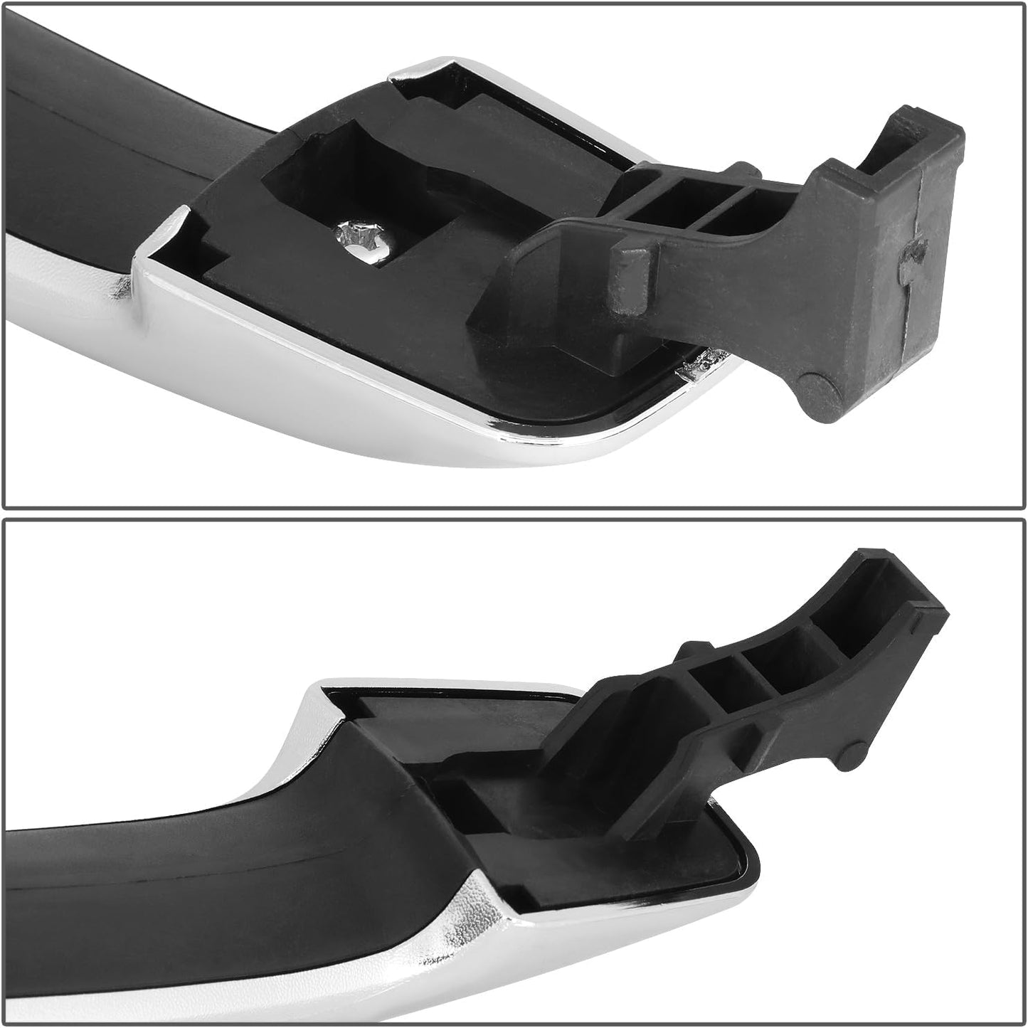 DNA MOTORING Front Driver Outer Door Handle Compatible with 08-19 Sequoia, 07-21 Tundra, w/Keyhole, Chrome, OEM-DHO-01592
