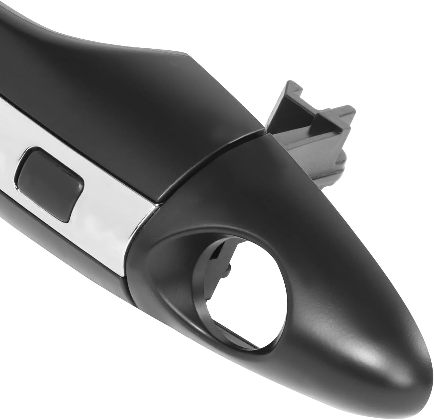 DNA MOTORING Front Left Outer Door Handle Compatible with 11-15 Kia Optima, w/Keyhole, Black Chrome, OEM-DHO-01262
