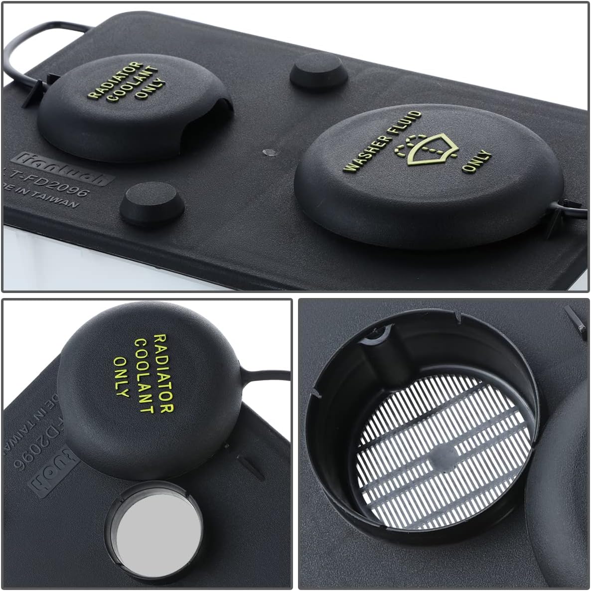 DNA MOTORING OEM-RT-FO1288171 Combination Coolant Overflow Reservoir Tank w/Caps, Hose and Pump Compatible with 87-96 Ford Bronco / 91-94 Explorer / 88-97 F Super Duty / 87-97 F-150 F-250 F-350