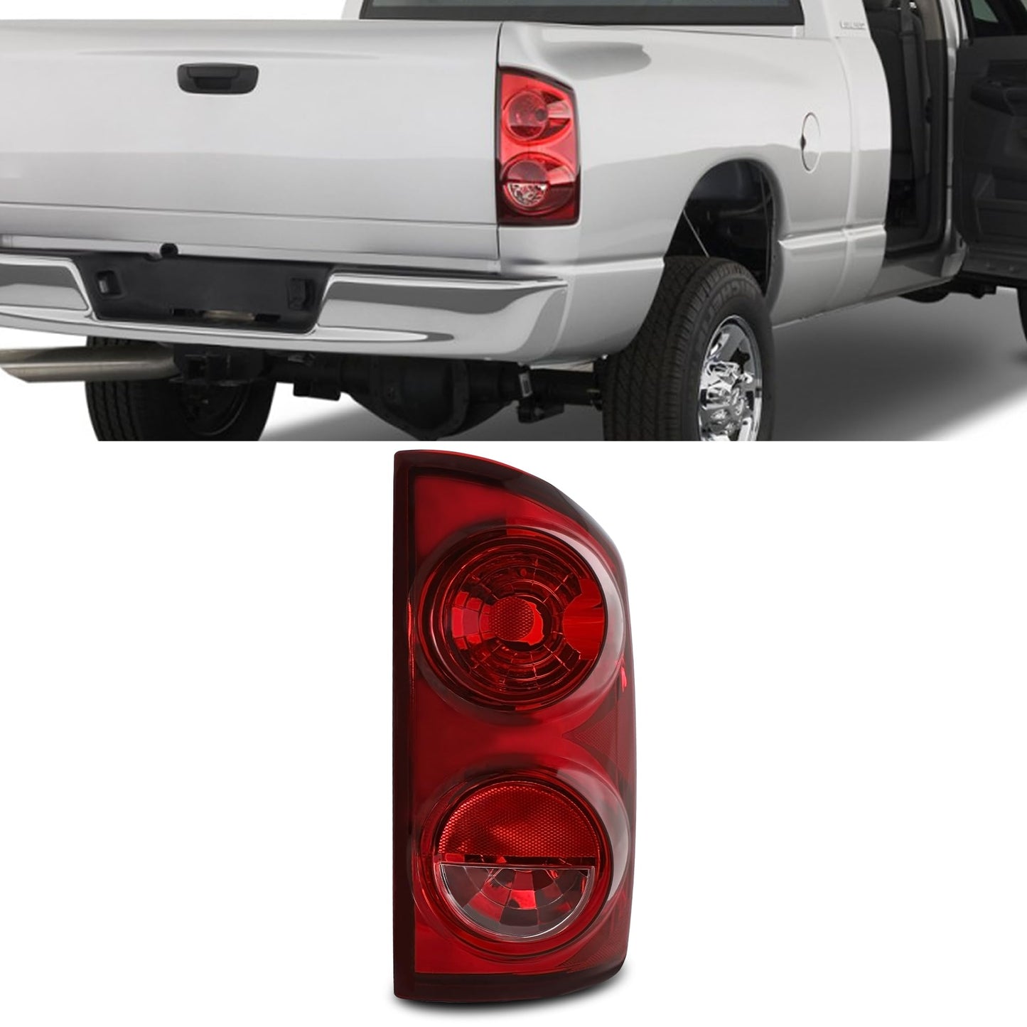 Left Tail Light Fit For 2007 2008 Dodge Ram 1500/07 08 09 Ram 2500 3500 Rear Brake Lamp