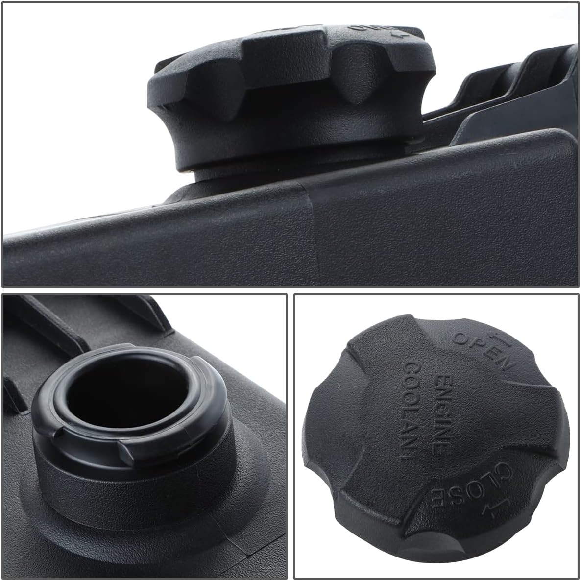 DNA MOTORING OEM-RT-HY3014114 OE Style Coolant Overflow Reservoir Tank w/Cap Compatible with 07-09 Santa Fe / 11-15 Sorento