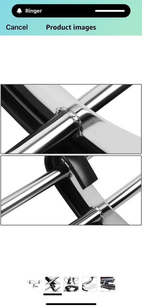 Stainless Steel Double
Bar Rear Bumper Protector Guard (Chrome)
98-05 Mercedes M-Class W163 OB RBG-021-SS