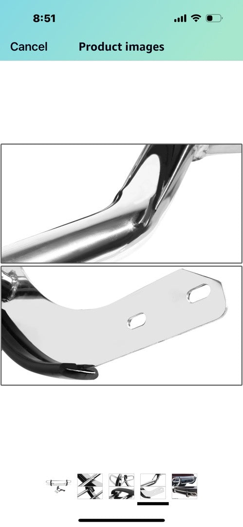 Stainless Steel Double
Bar Rear Bumper Protector Guard (Chrome)
98-05 Mercedes M-Class W163 OB RBG-021-SS