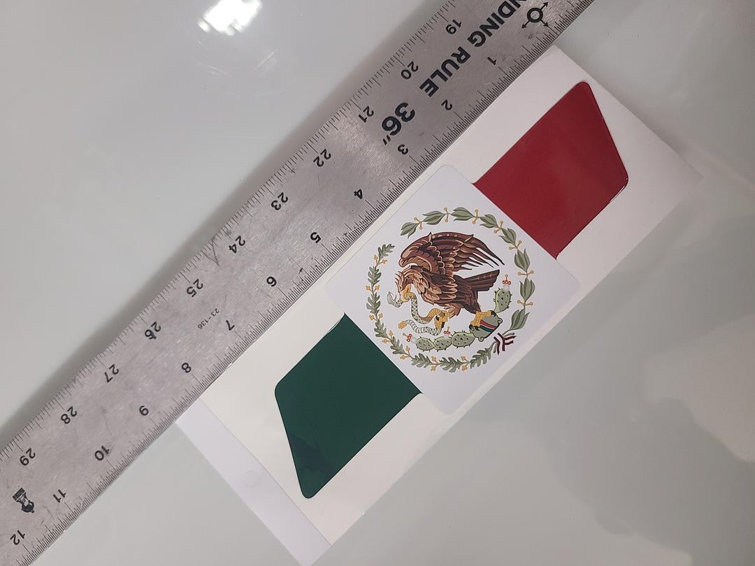 Mexico Flag sticker 8x4