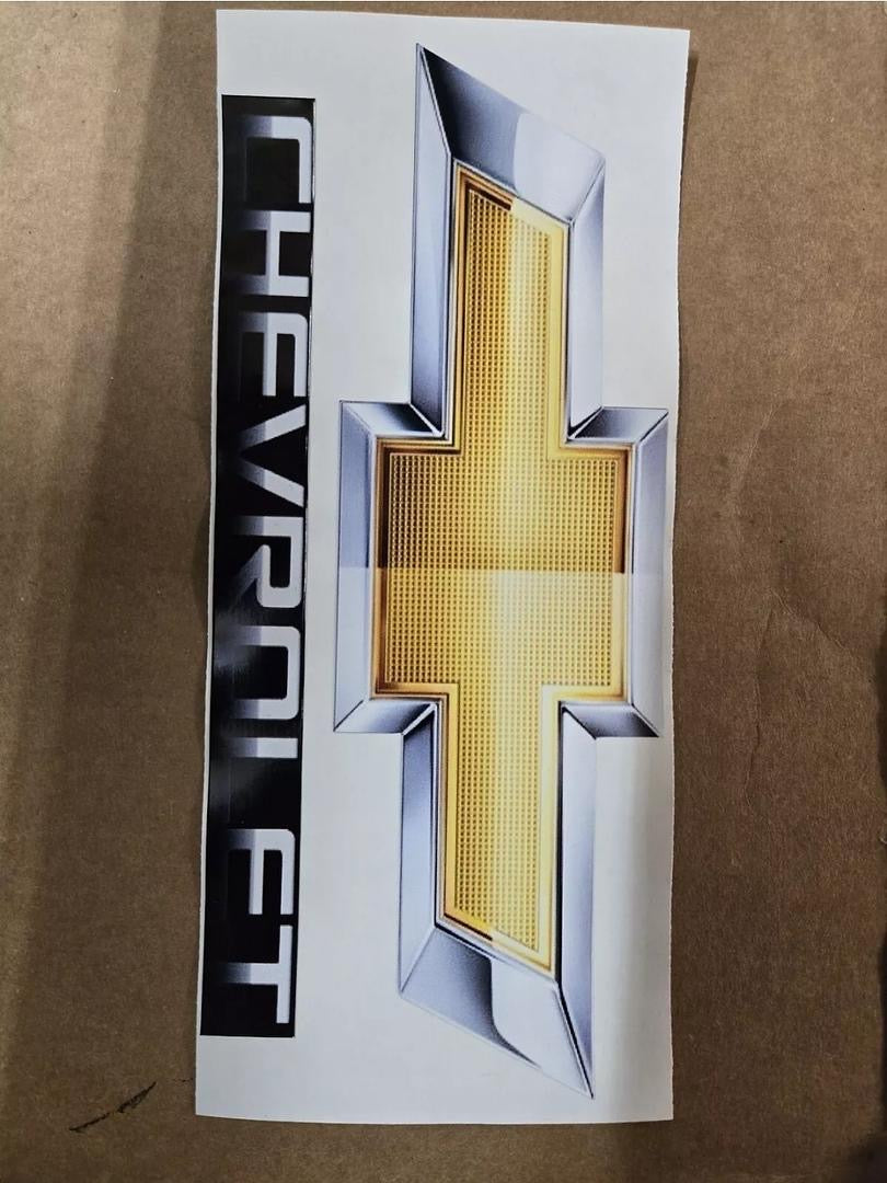 Chevrolet emble w wording 2 pcs