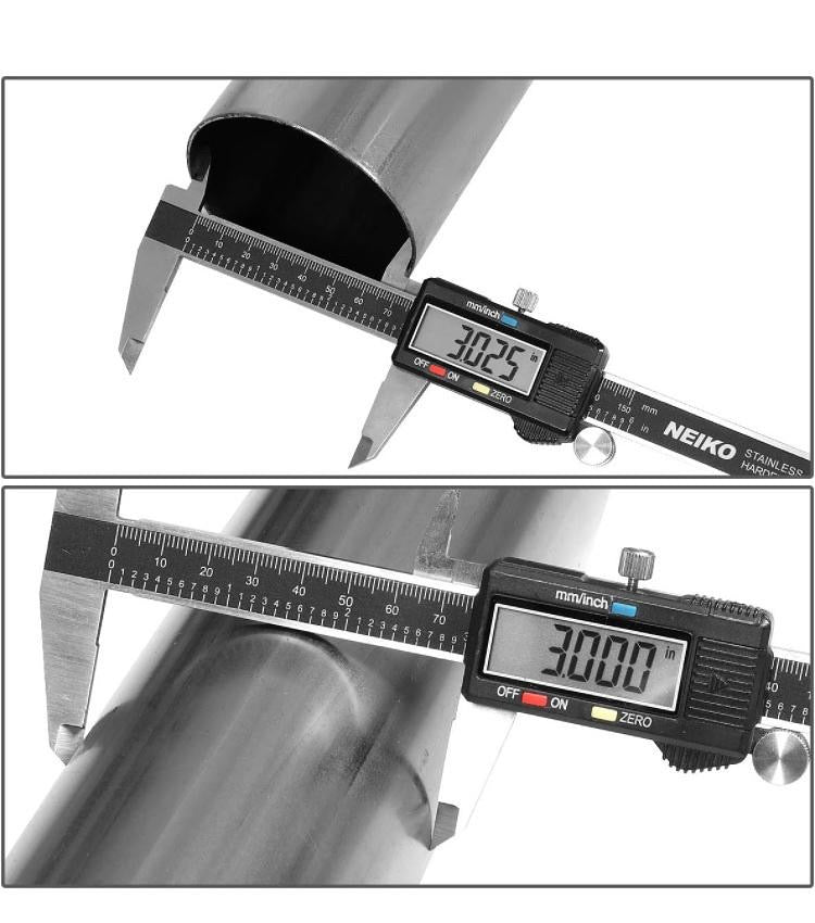 16 Pcs 3 Inches Mild Steel DIY Custom Mandrel Exhaust Pipe Straight & U Bend Tube Kit Universal Fit ZTL-30RAW