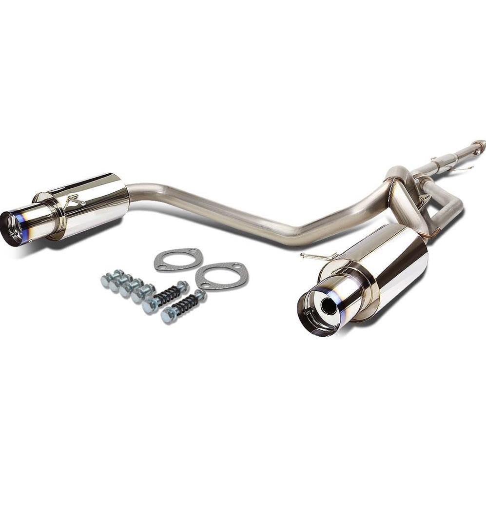 catback exhaust stainless steel missing hardware 03-06 Hyundai Tiburon V6 CBE-HT02V6-BT