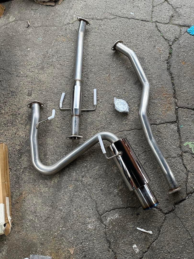catback exhaust system burnt tip 04-10 Tc coupe 2.4L CBE-STC04-T2-BT