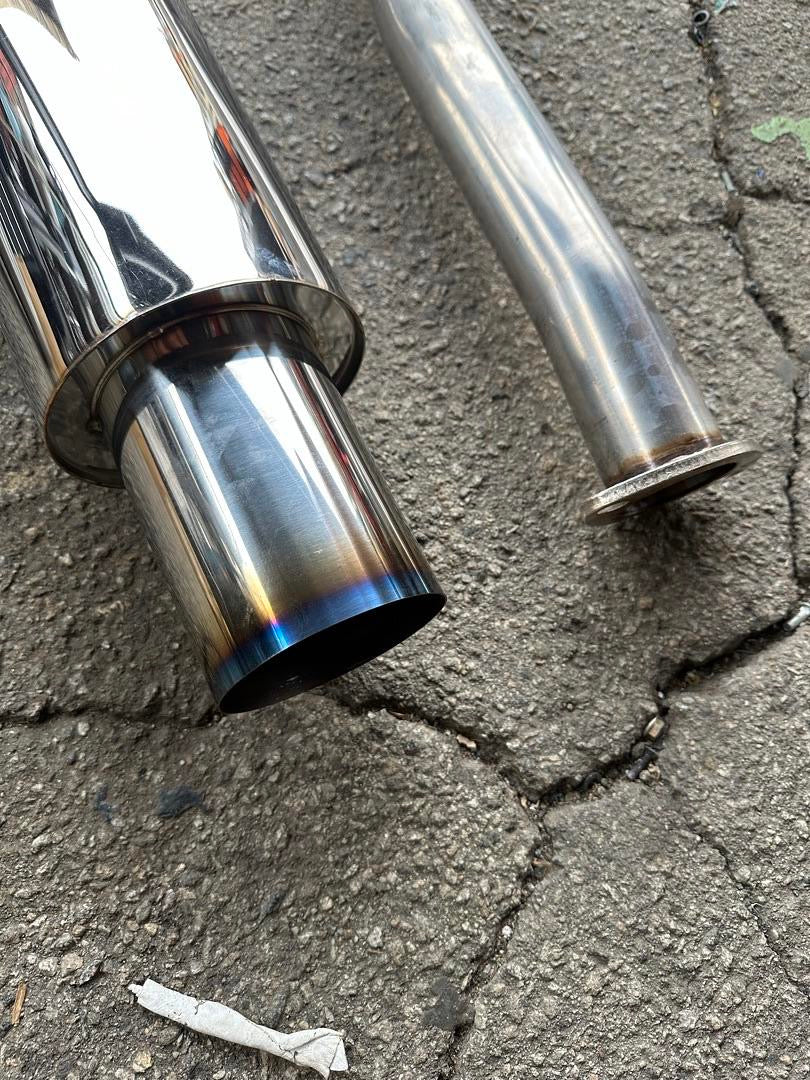 catback exhaust system burnt tip 04-10 Tc coupe 2.4L CBE-STC04-T2-BT