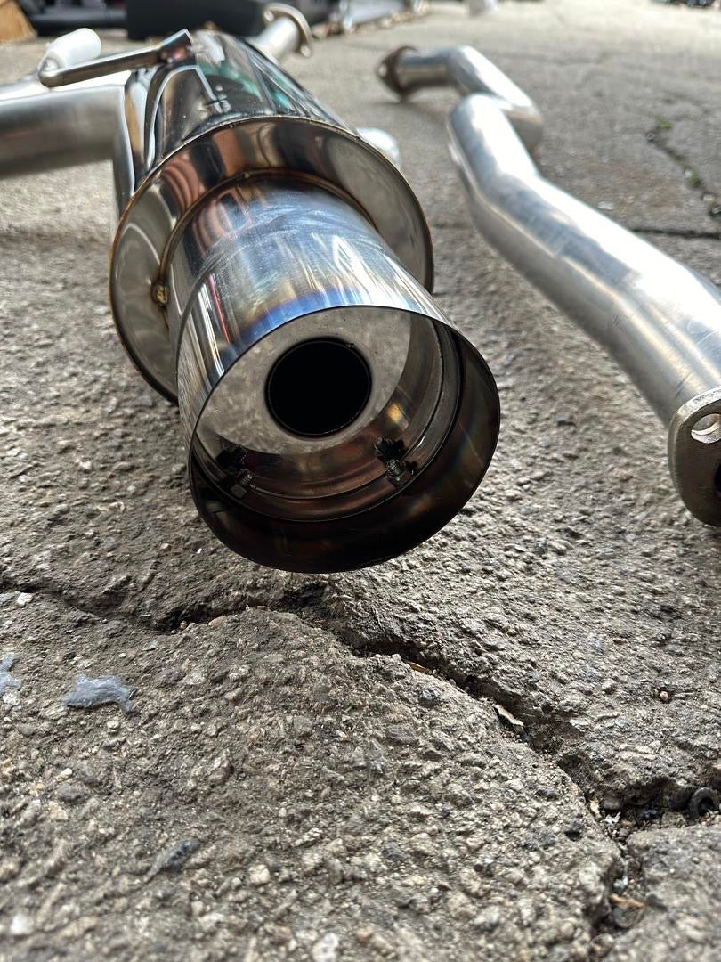 catback exhaust system burnt tip 04-10 Tc coupe 2.4L CBE-STC04-T2-BT