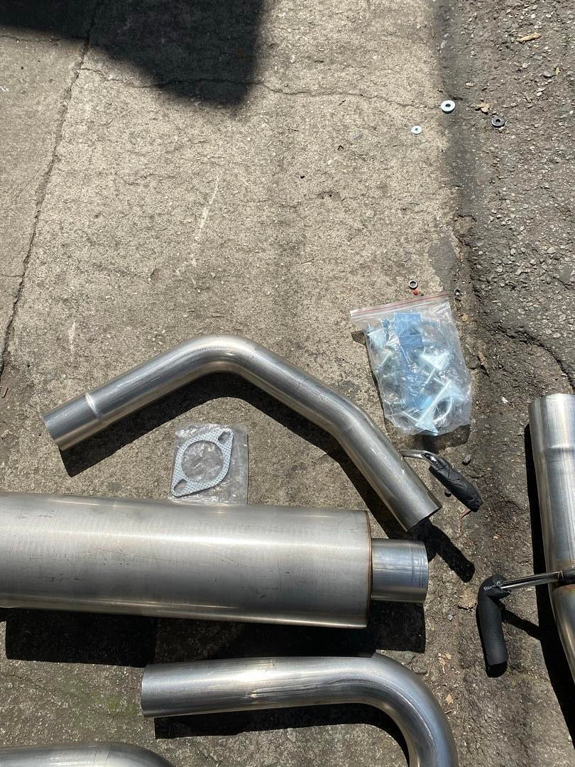 3” stainless steel louvered core muffler catback exhaust 05-19 Nissan Frontier CBE-NF05-40L