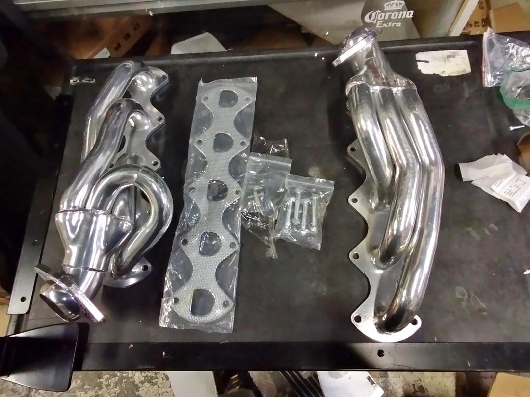 shorty headers 05-10 ford f-250 f-350 super duty f-series 6.8L v10 engine HDS-F25005-68L-SHORTY