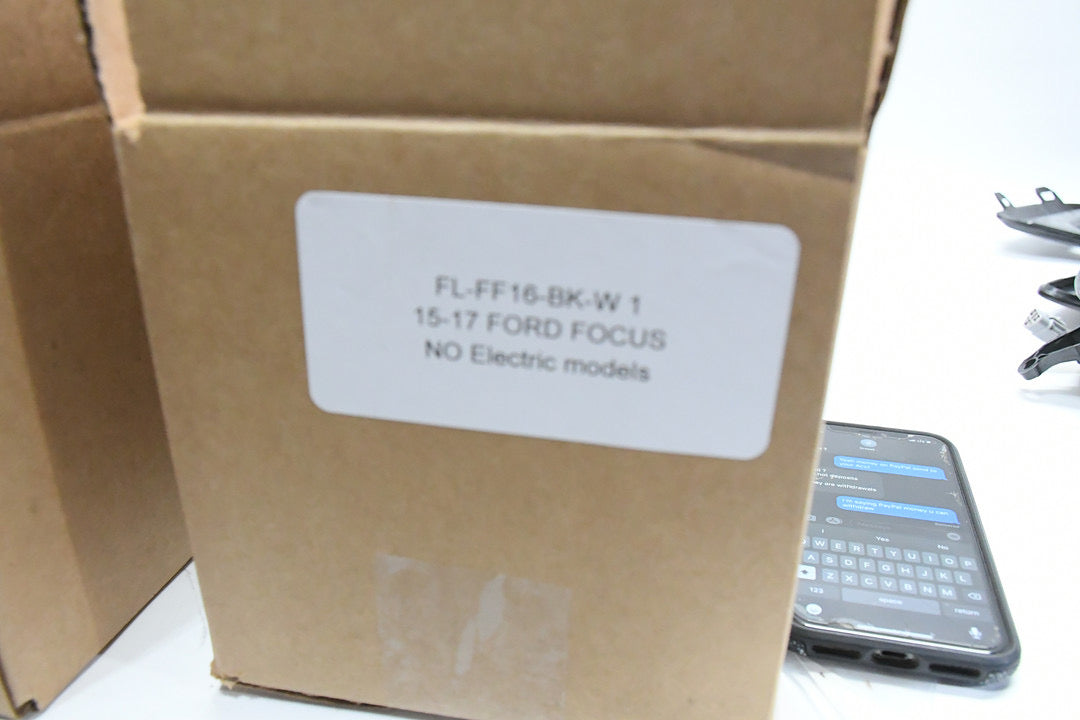 LED bezel switch black amber fog light luz antiniebla ámbar con bisel y interruptor 15-17 ford focus FL-FF16-BK-Y