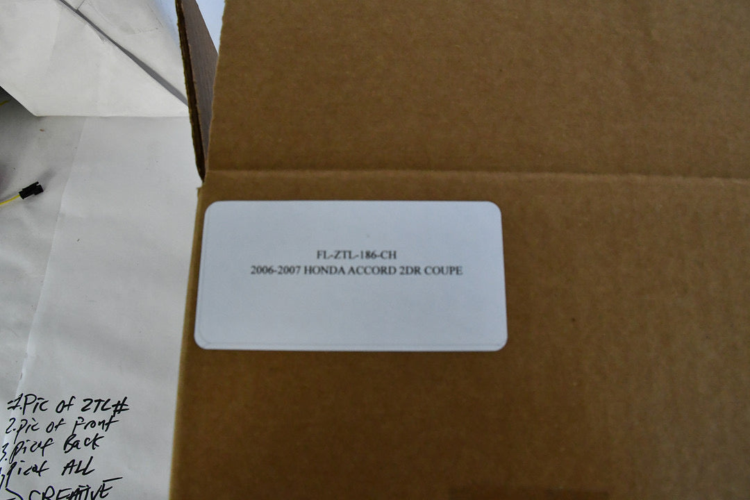 Chrome Fog Lights Enhance visibility, luz antiniebla cromado 06-07 Honda Accord 2-Door Coupe FL-ZTL-186-CH