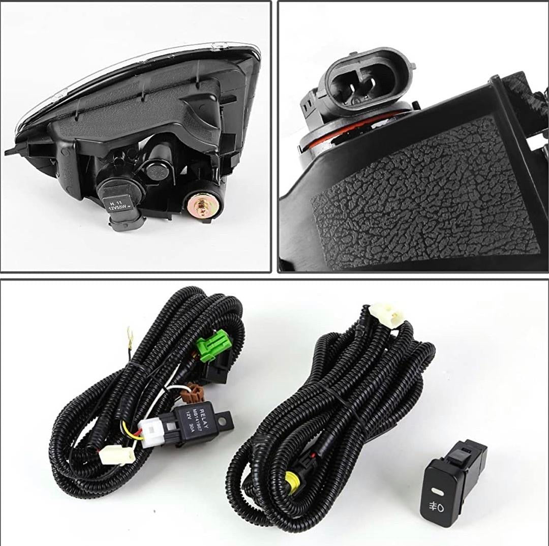 Front Bumper Smoked Fog Light Enhance visibility parachoque delantero luz antiniebla ahumado 04-05 Honda Civic DX HX, FL-ZTL-183-SM