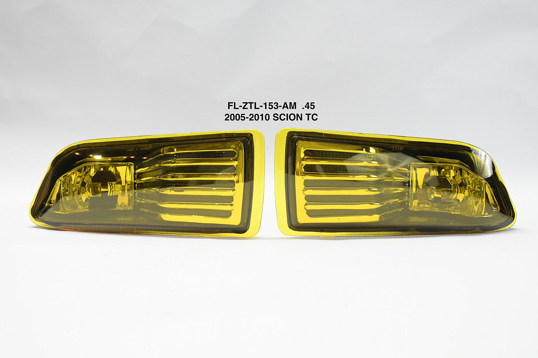 Front Bumper Amber Fog Lights Enhanced visibility Luz antiniebla parachoques delantero 05-10 Scion TC, FL-ZTL-153-AM