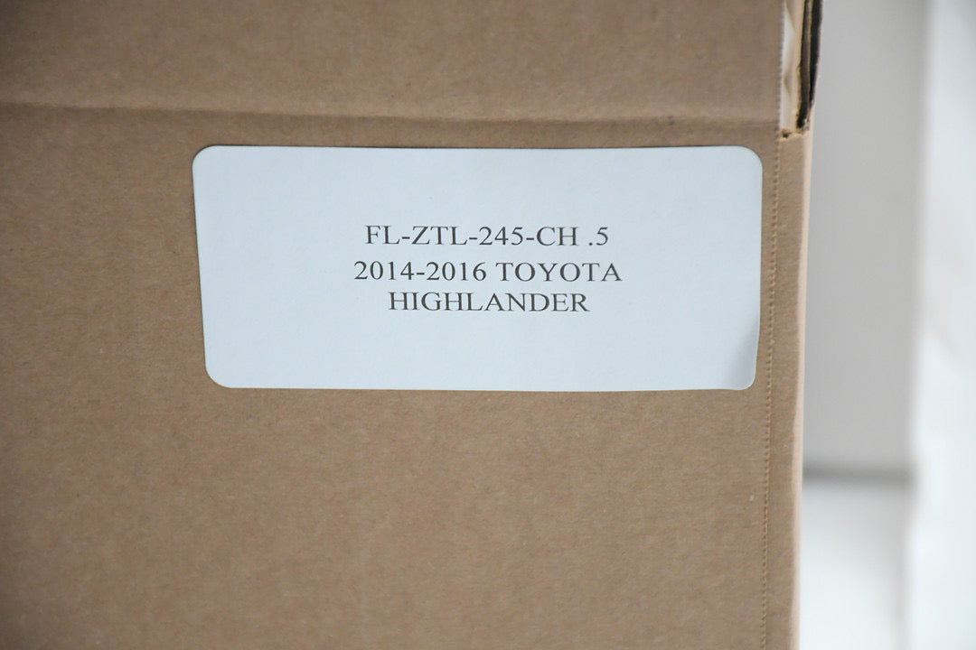 Front Bumper Chrome Fog Lights With Switch Enhance visibility for 14-16 Toyota Highlander FL-ZTL-245-CH