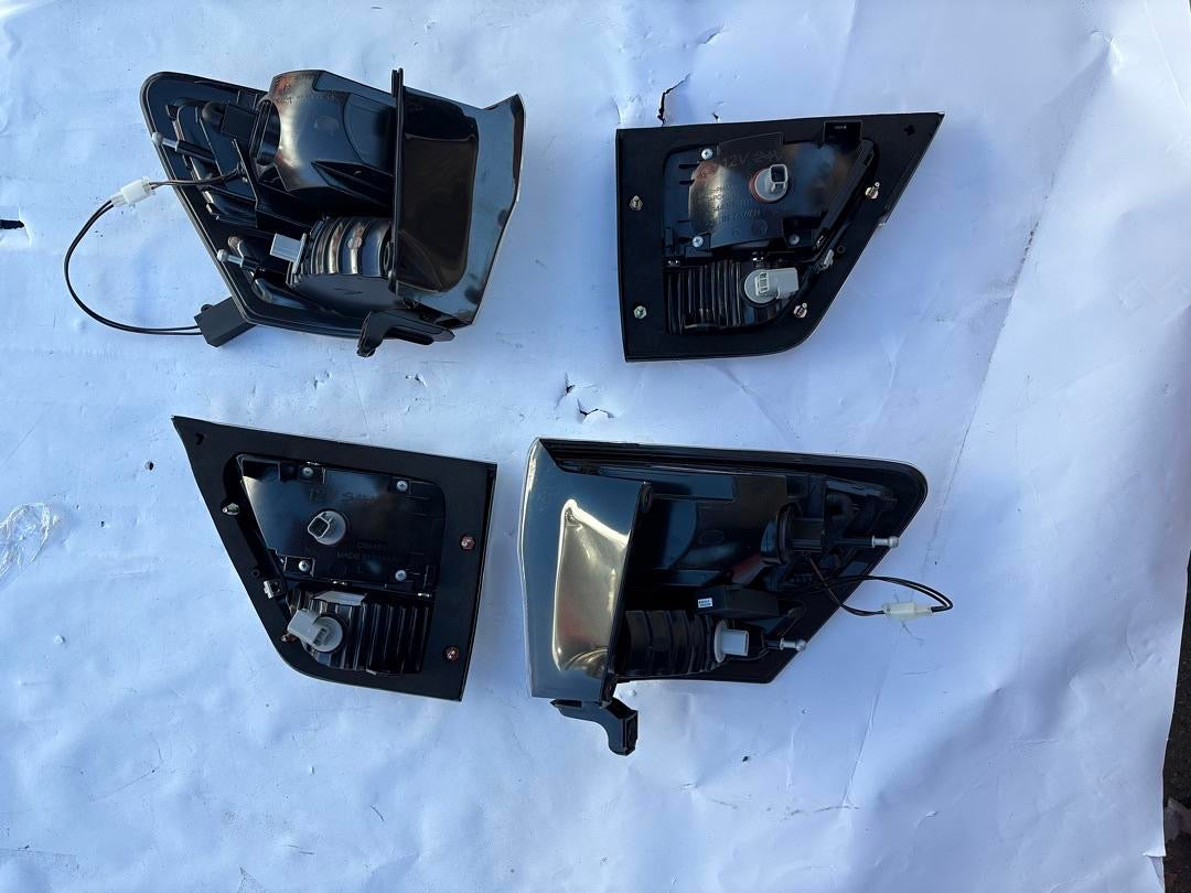 03-JGC11TLEDAC-C 11-13 JEEP GRAND CHEROKEE CHROME CLEAR LED TAILLIGHTS