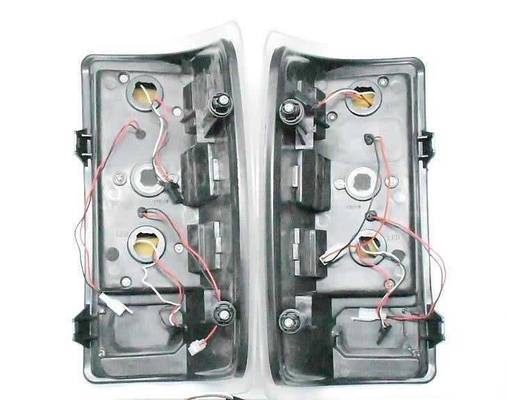14-18 CHEVY SILVERADO LED CHROME CLEAR TAILLIGHTS