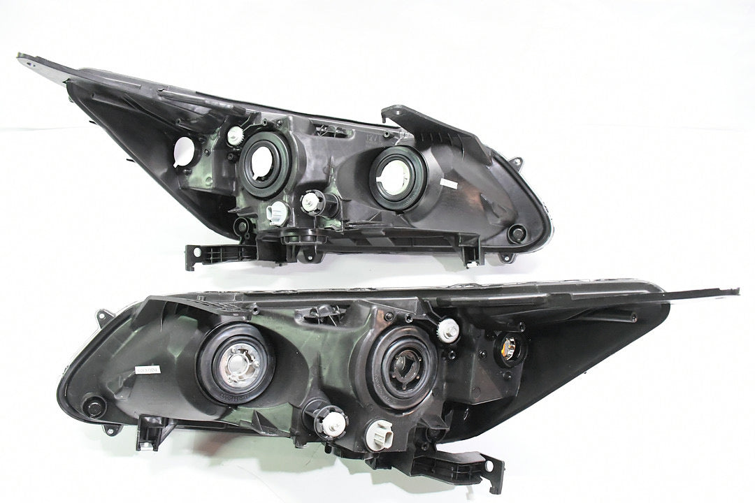 13-15 HONDA ACCORD 4DR PAIR OF AMBER CHROME AMCH HEADLIGHTS