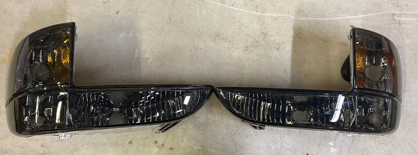 95-01 FORD EXPLORER smoked amber HEADLIGHTS