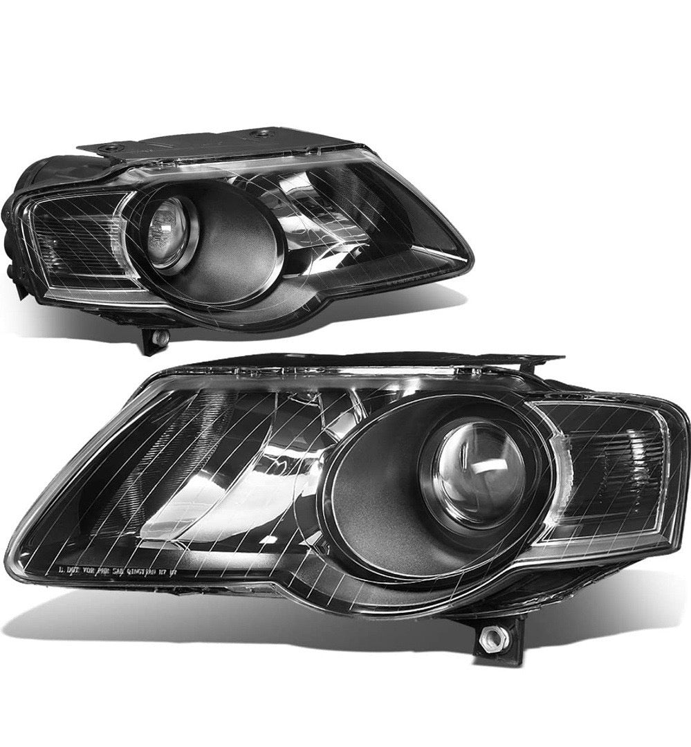 06-10 VOLKSWAGEN PASSAT BLACK HOUSING HEADLIGHTS