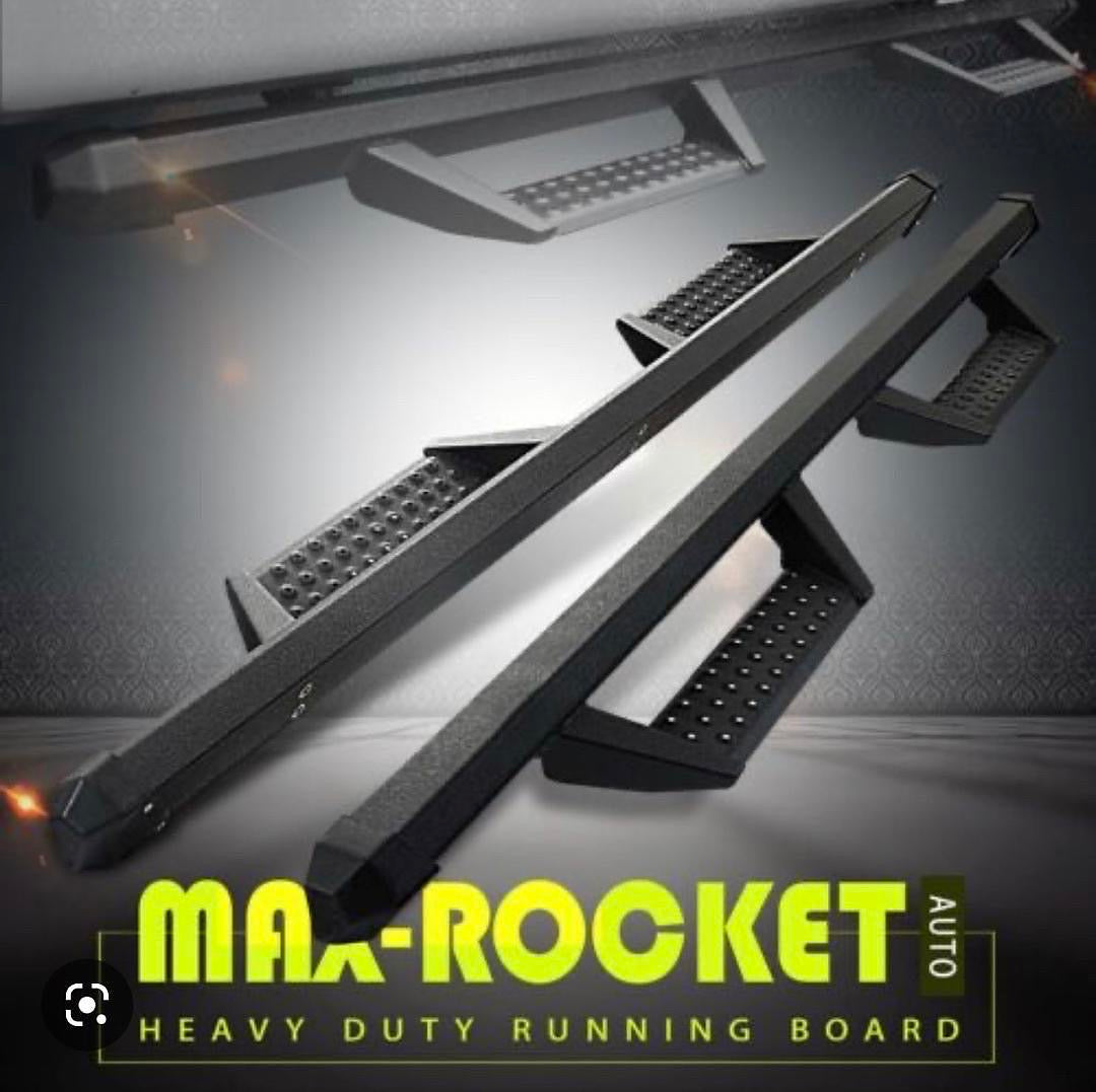 18-ON JEEP WRANGLER 4DR JL OFF ROAD STYLE STEPPER POWDER COAT RUNNING BOARDS ESTRIBOS